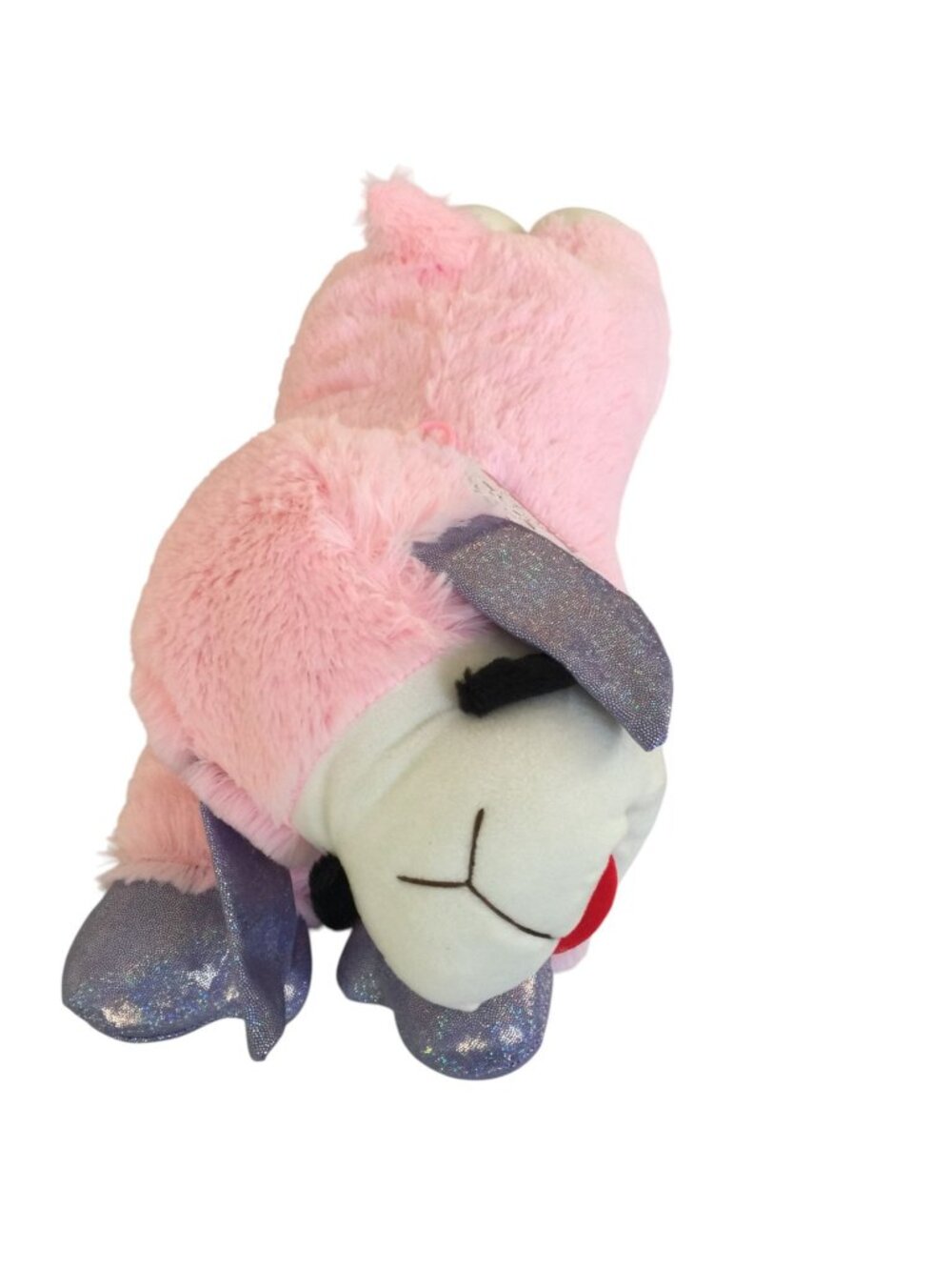 Lamb Chop Extra Large 18" Lilac Metallic Front Paws Ears Pink Lamb Squeaker